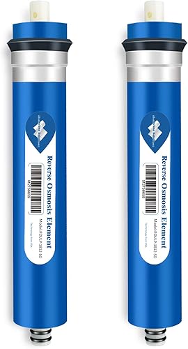 Miniatura 1 de Membrane Solutions ROULP-1812-50 - Membrana de ósmosis inversa estándar de 50 GPD RO de 1.75 x 11.75 pulgadas para cocina bajo el fregadero y tanque