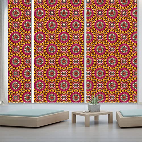 Image of CVANU Window Film Privacy Heat-UV Protection Self-Adhesive Window Glass Film Viny Sheet Multicolor Size(23inch X 75inch) C166