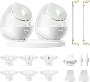 Express Cups, Wearable Breast Pump Milk Collection Cups, Hands Free Milk Collector Compatible with Spectra S1 S2 9 Plus, Medela, Lansinoh, Accessories Replacement, 24mm Baby CaraCups, 2 Pack