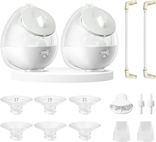 Milk Express Cup, Wearable Breast Pump Milk Collection Cups, Hands Free Milk Collector Compatible with Spectra S1 S2 9 Plus, Medela, Lansinoh, Wearable Breastmilk Containers, 24mm Baby CaraCups, 2Pack