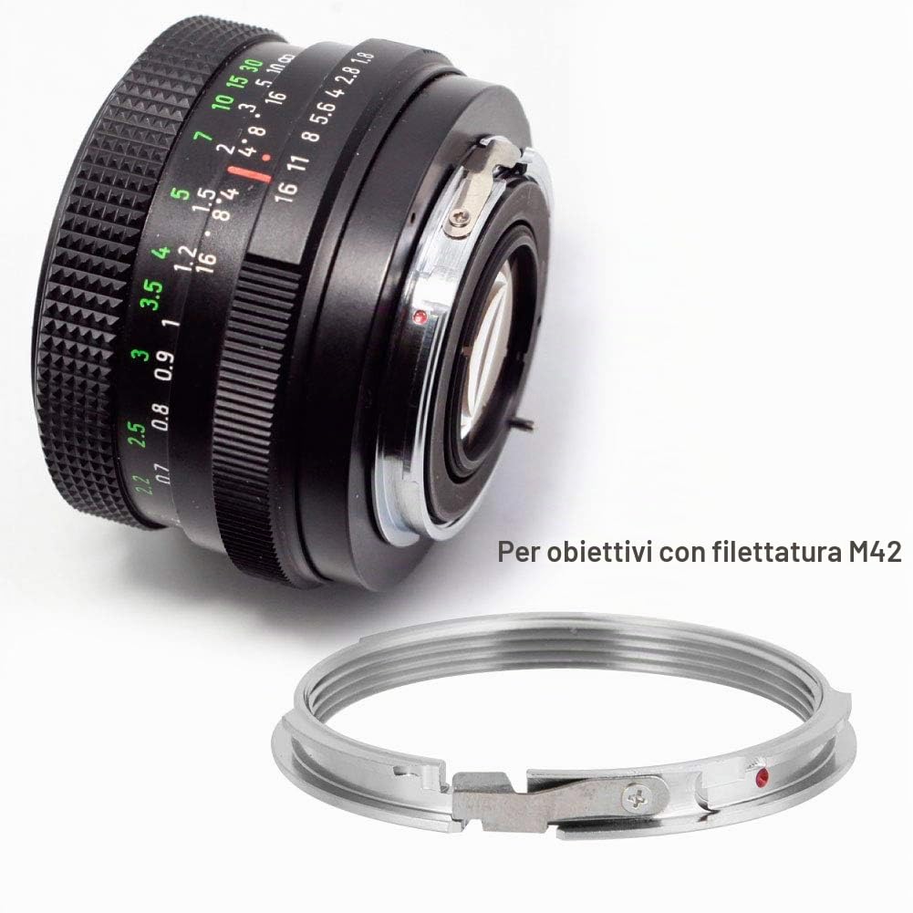 VBESTLIFE M42-PK Anello Adattatore Obiettivo Fotocamera, M42 per PK K Anello Adattatore Adattatore Focus M42-PK