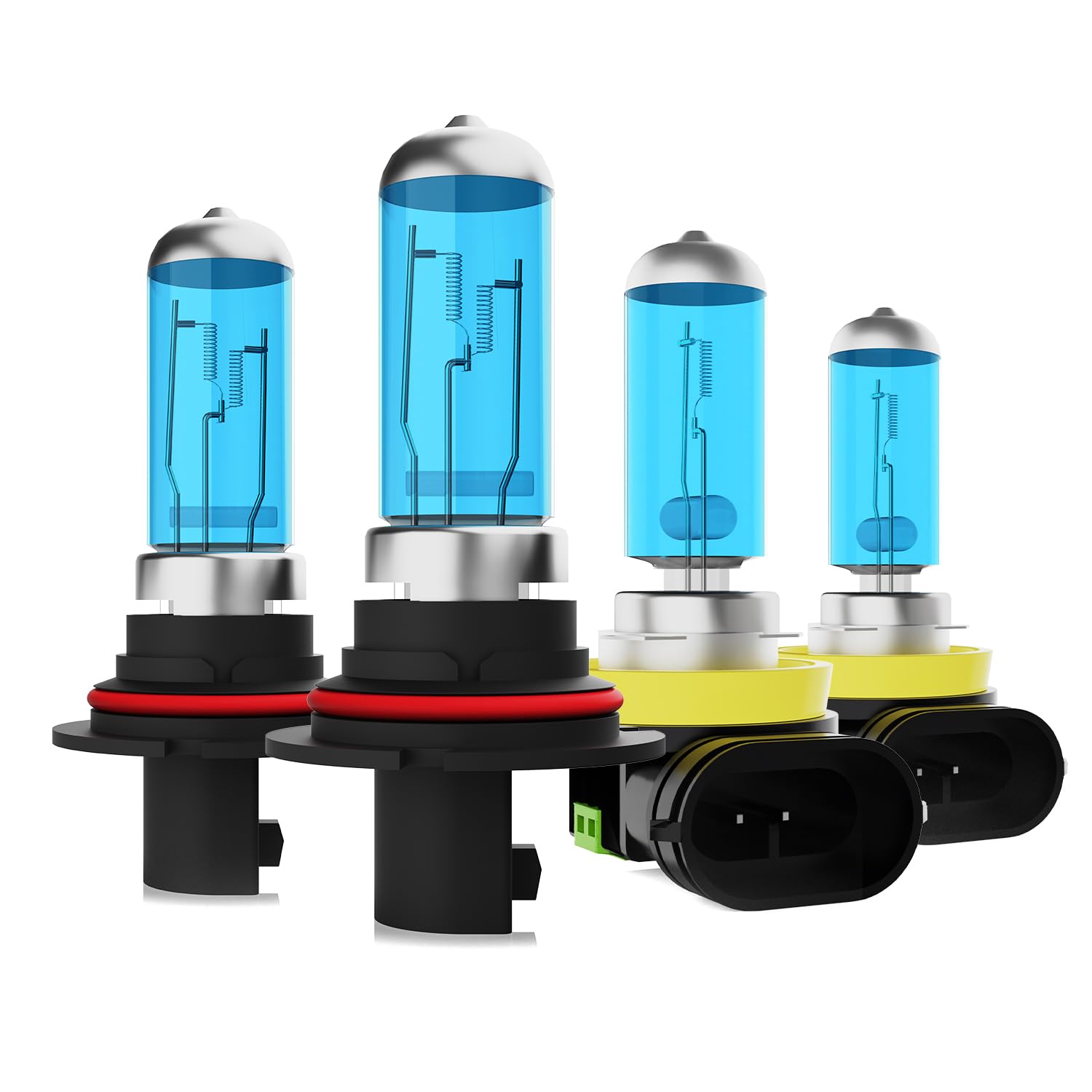 Headlight Bulbs Fit For Nissan Pathfinder 2005-2012, 9007 H11 High Low Beam Fog Lights 300% Ultra Brighter Halogen Headlight Bulb Combo, 6500k White Light, Pack of 4