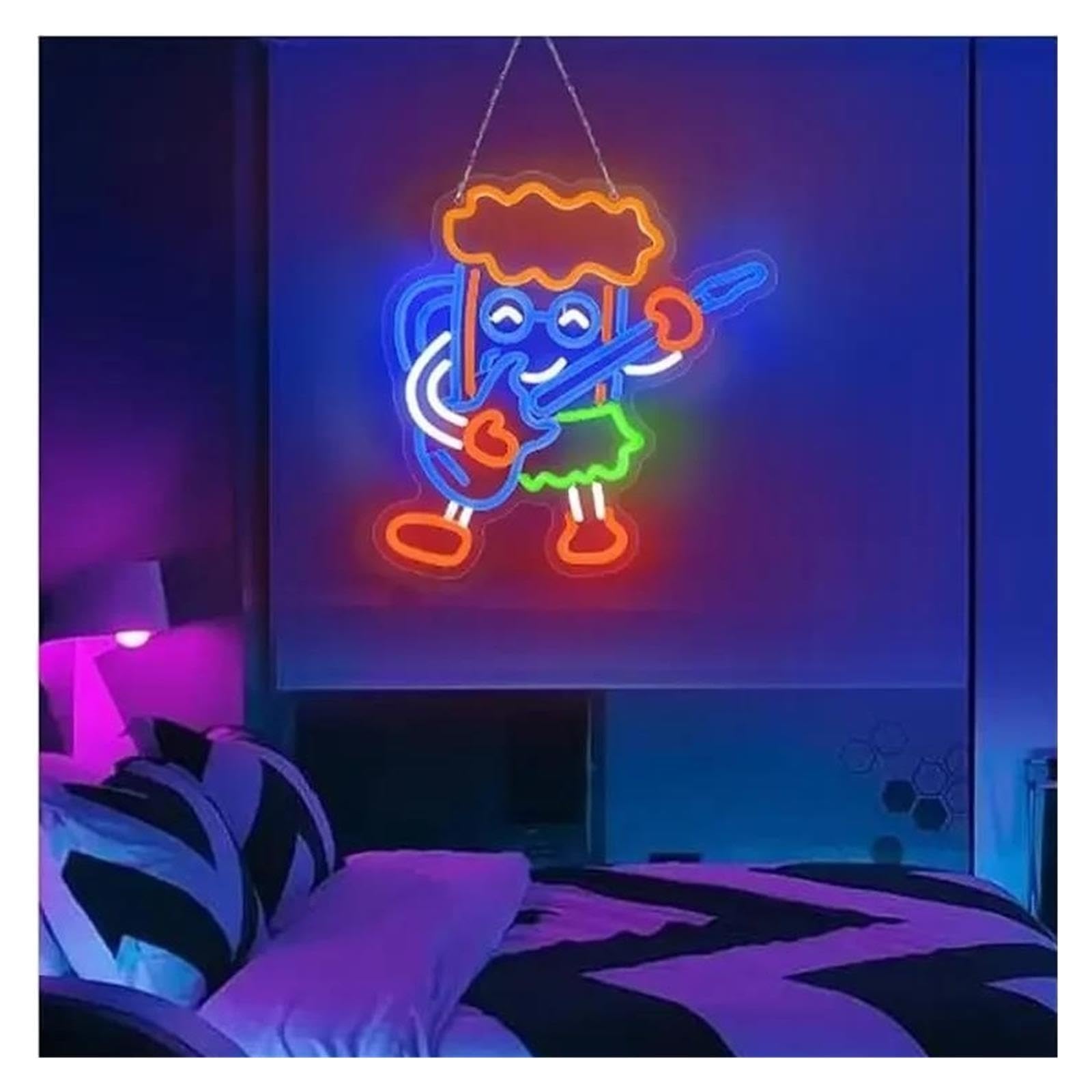 Insegna al Neon Insegna Al Neon Del Chitarrista