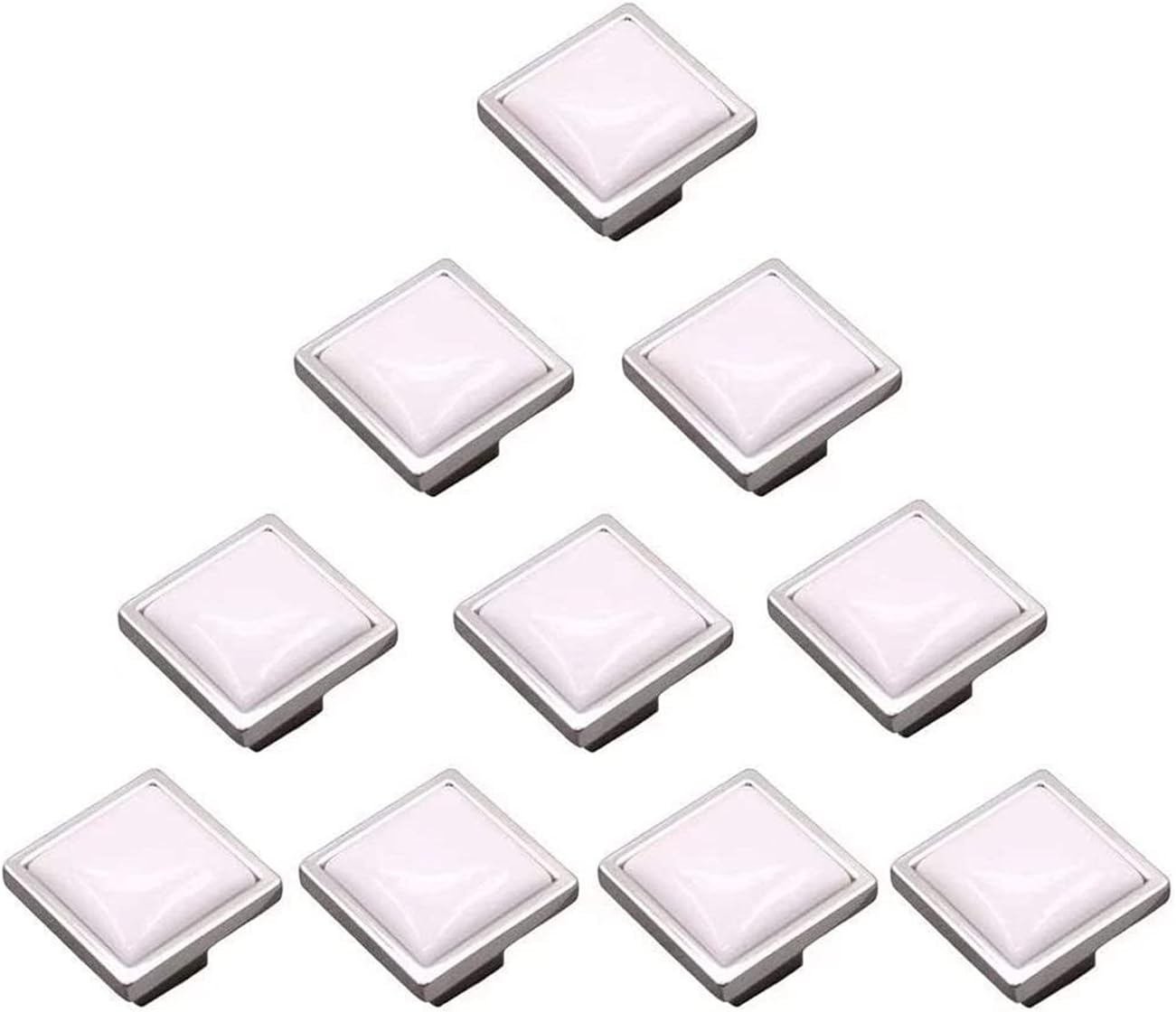 引き出しハンドルプル 10ピースレトロなシンプルなスタイルの正方形の