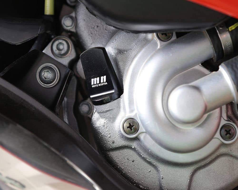 MOTO NOSTRA Öleinfüllschraube mit Peilstab, CNC, rot passend für Vespa GTS 125, 300, GTV HPE 300, Piaggio Beverly 125, 300, MP3 300, X10 125