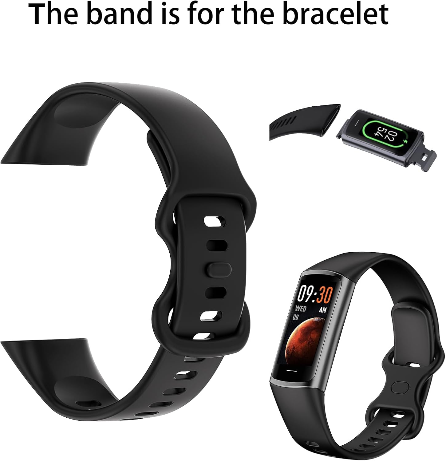 Fitness Tracker Replacement Rubber Bands image 2
