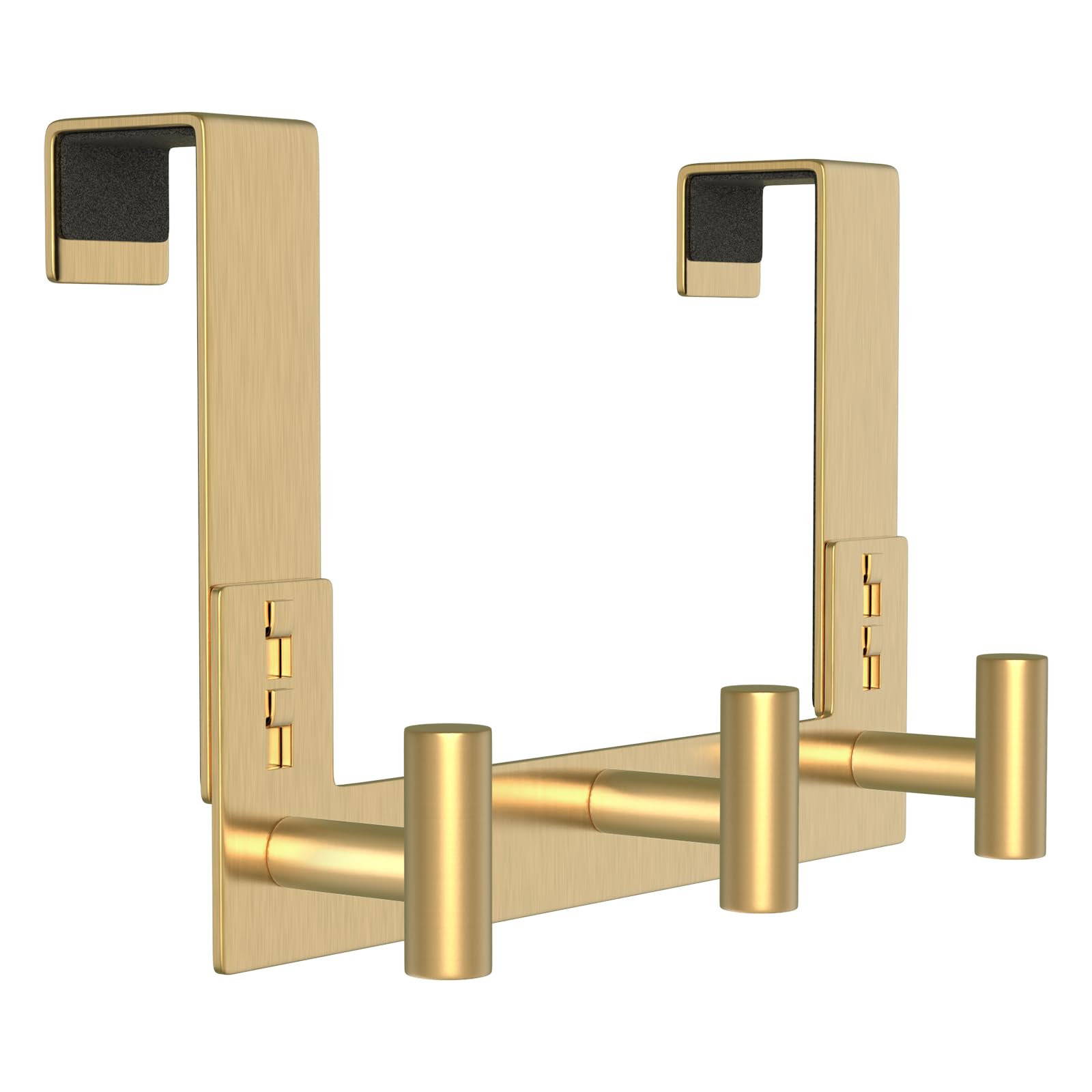 PMMASTO Door Hanger for 1-3/4 Inch Doors, Gold- 3 Hooks, T Shape