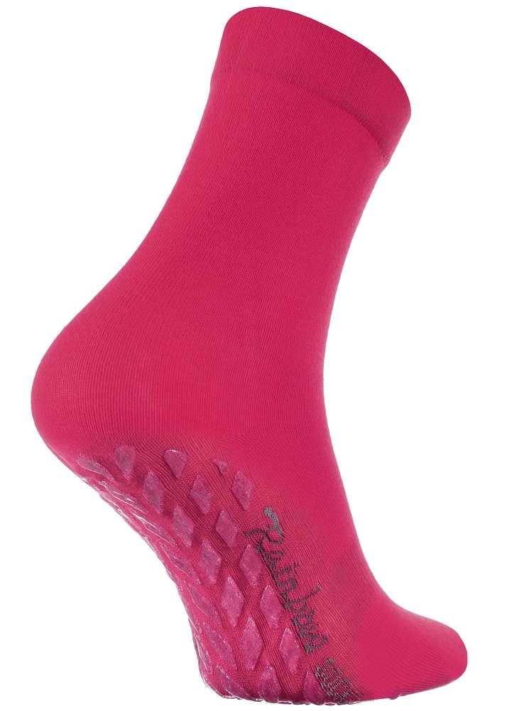Rainbow Socks - Damen Herren Bunte Baumwolle Antirutsch Socken ABS 1 Par