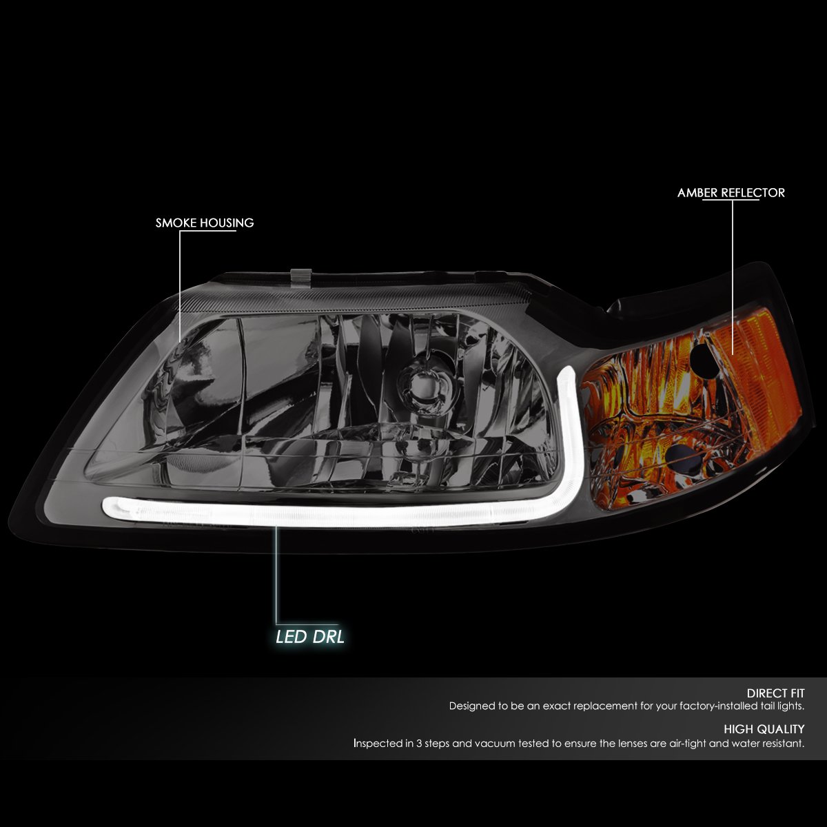 Luces LED De Guardabarros De Doble Cama Roja Y ámbar Para