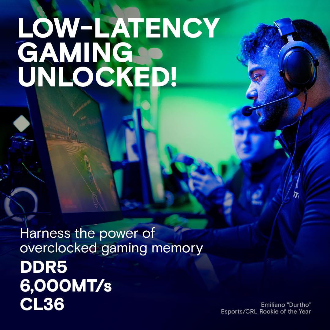 Crucial Pro Overclocking 16GB (1x16GB) 6000MT/s DDR5 Memory
