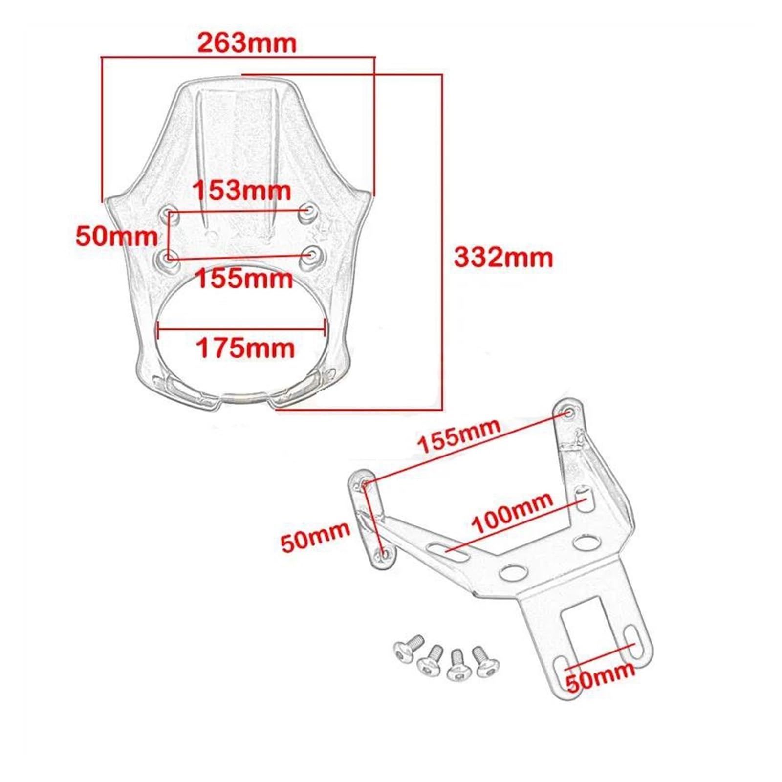 Motorfiets Koplamp Beschermhoes Voor Rebel CMX 500 300 1100 CMX500