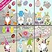 Kaishuai Pegatinas Ventanas Pascua,Vinilo Bricolaje Pegatinas Electrostáticas para Fiesta PVC Doble Cara Calcomanías Reutilizable Adhesivos Ventana para Vidrio Ventana Decoracion Pascua Pegatinas