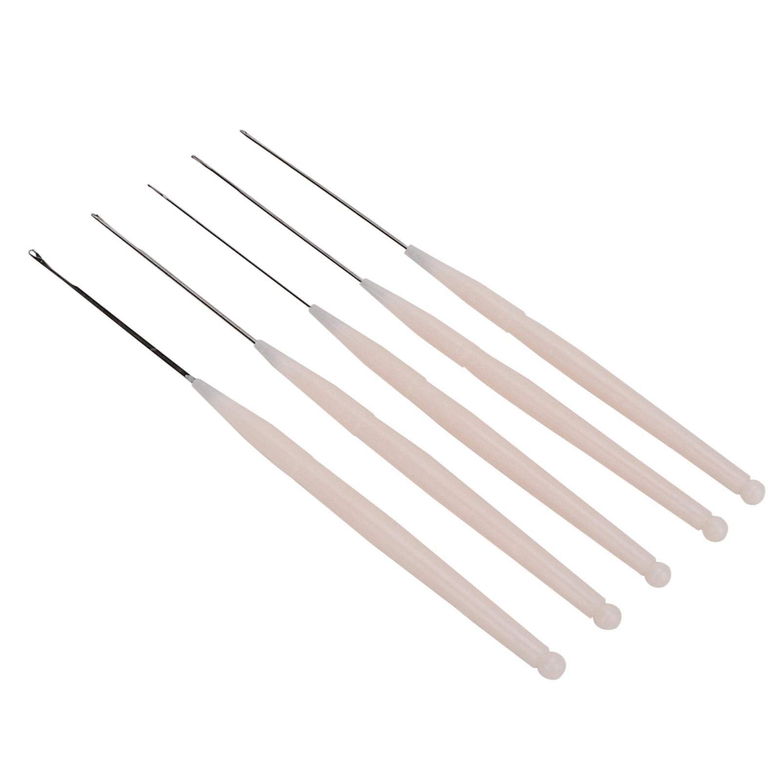 Salaty Beads Needles, 5Pcs Beading Tools Jewelry Tools Beading Crochet Hook​, Bead Crochet Hook​ for Beads Hole Diameter Below 1.8mm Jewelry Making