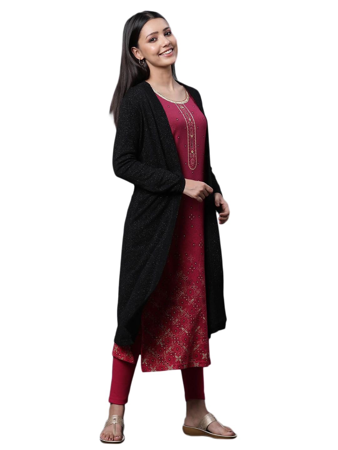 aurelia Black and White Asymmetrical Winter Jacket-picture-14