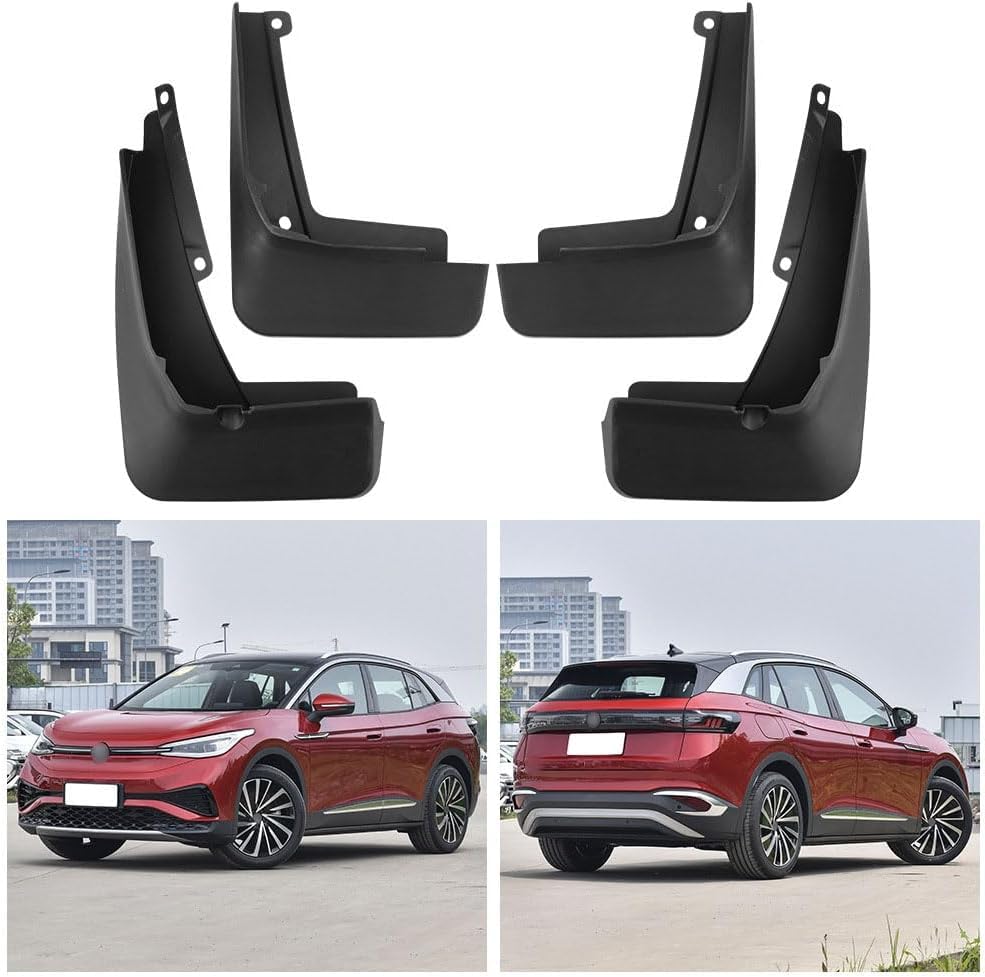 Guardabarros para VW ID.4X 2021-2024, juego de goma resistente anti-invierno 2