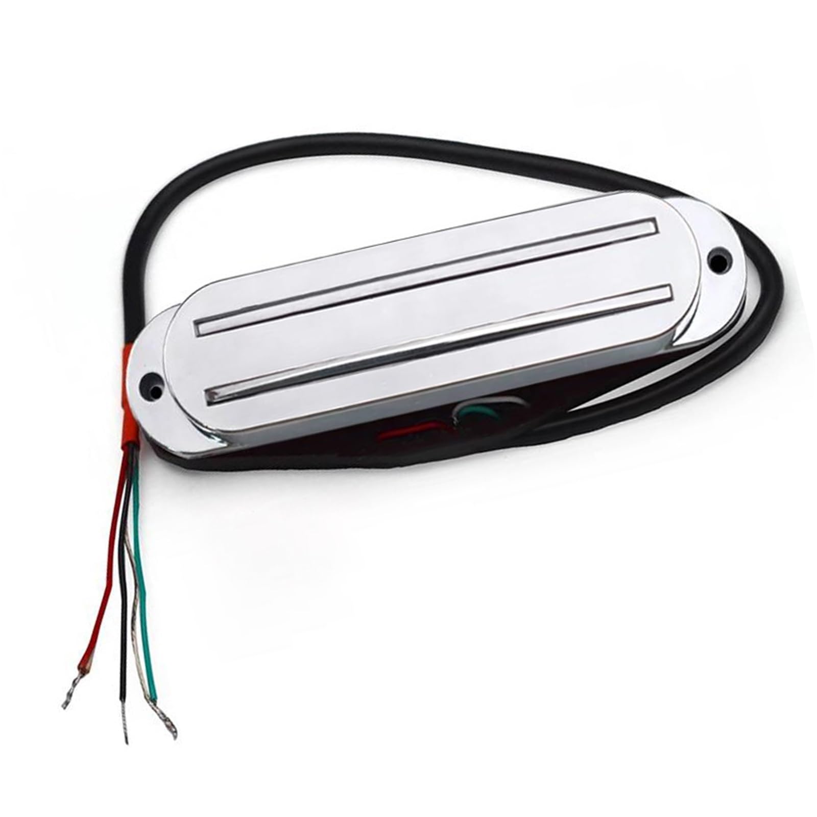 Pastilla para Guitarra Eléctrica ST Style Humbucker Twin Blade Pickup Humbucker Dual Rail 9K Para Reemplazo De Guitarra Eléctrica FD ST Multicolor(Silver)