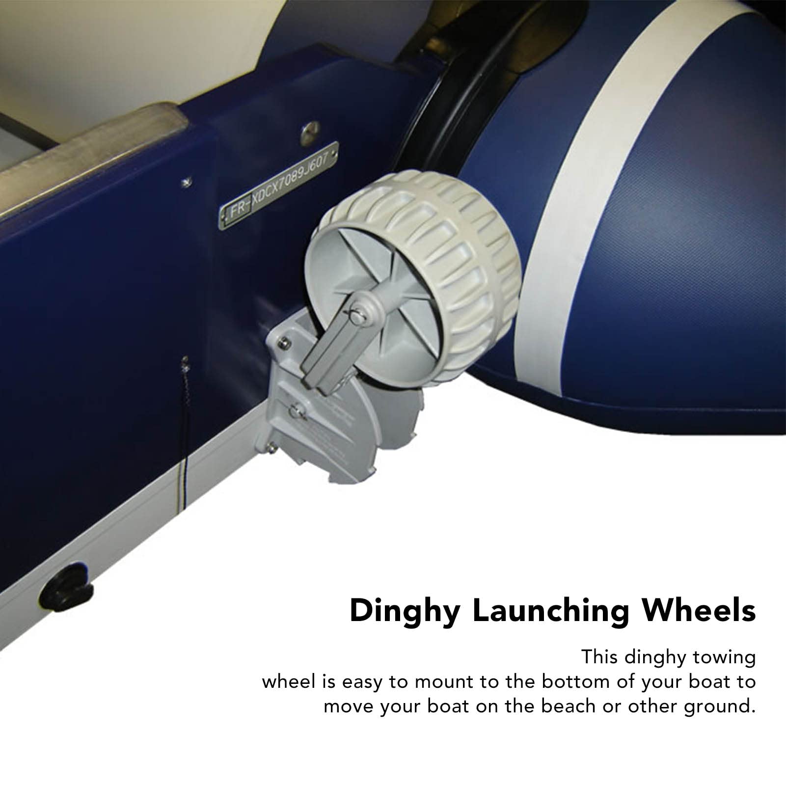 Dinghy Wheels,2pcs Dinghy Wheels Flip up Retrackable Dinghy Wheels Pair Nylon Inflatable Boat Launching Wheels Boat Dolly for Raft Small Kayak