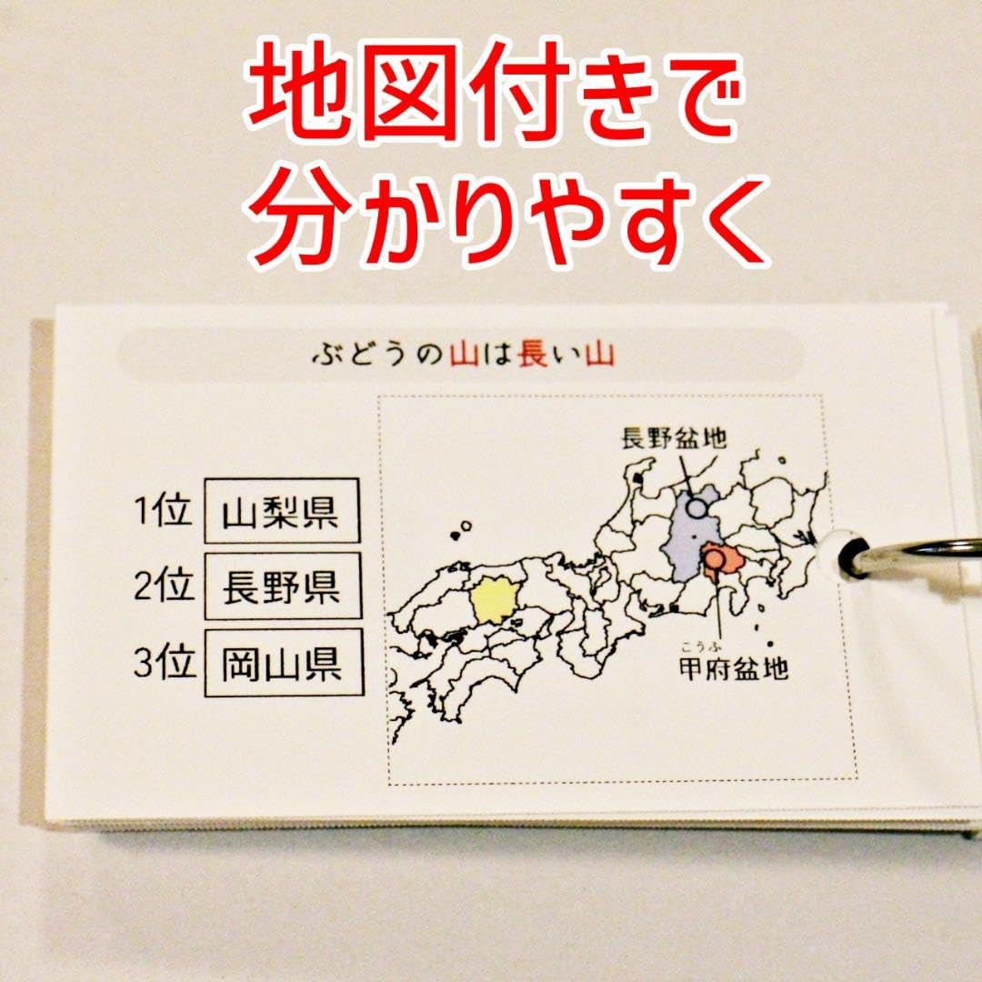 Amazon.co.jp: 地理データバンク 一次産業 暗記カード 中学受験 中学