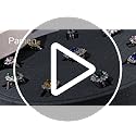 10Slots Ring Tray Round Holder Display PU Leather Earring Organizer Jewelry Display Tray Microfiber Interior Jewelry Organizer Tray(White)