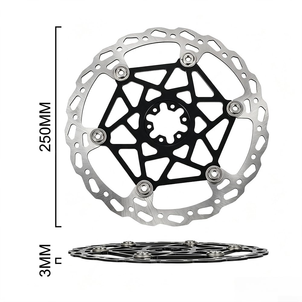 Disque Frein Flottant 250mm Aluminium Acier Vélo