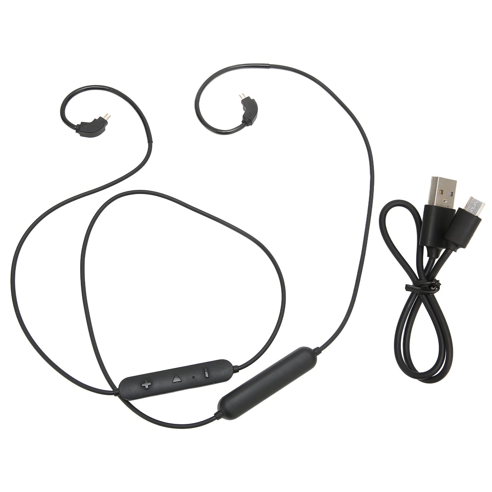 Cavo adattatore BT a 2 pin per cuffie Bluetooth, cavo adattatore per auricolari con microfono e controllo del volume