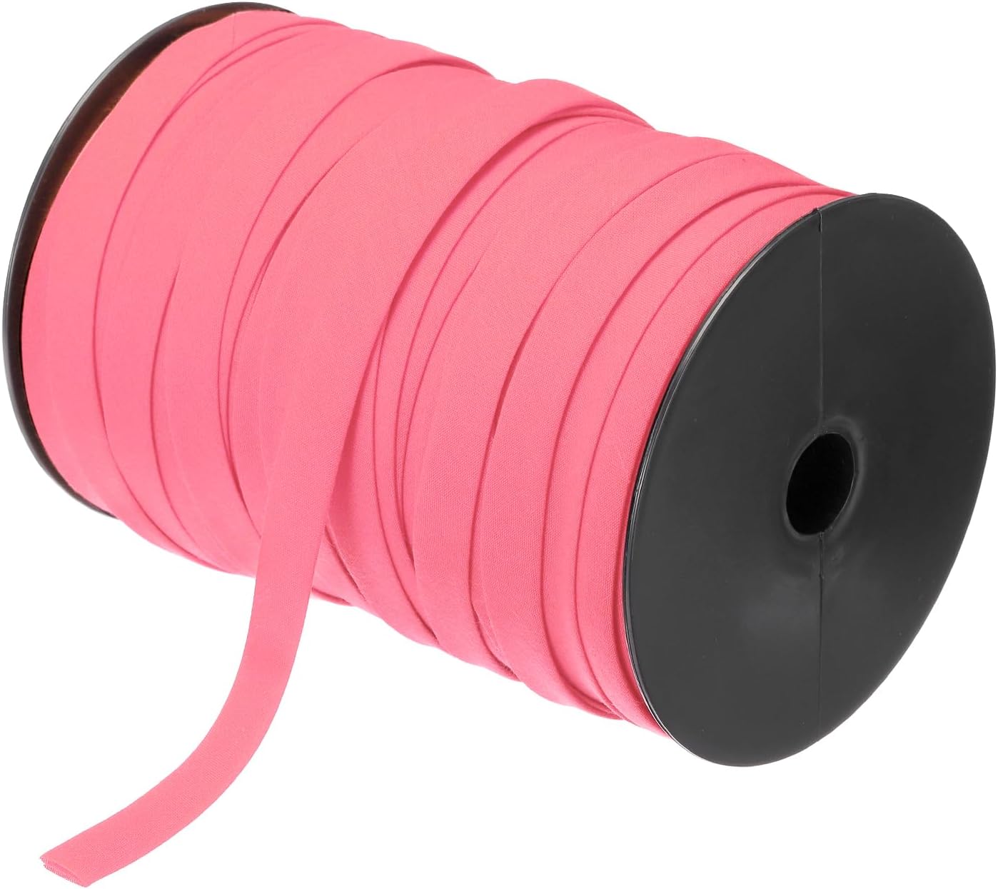 meccanixity 1/2 inch double fold bias tape polyester continuous bulk bias tape for sewing, seaming quilting hemming binding crafts (watermelon red 100 yards) 1/2 inch x 100 yard watermelon red