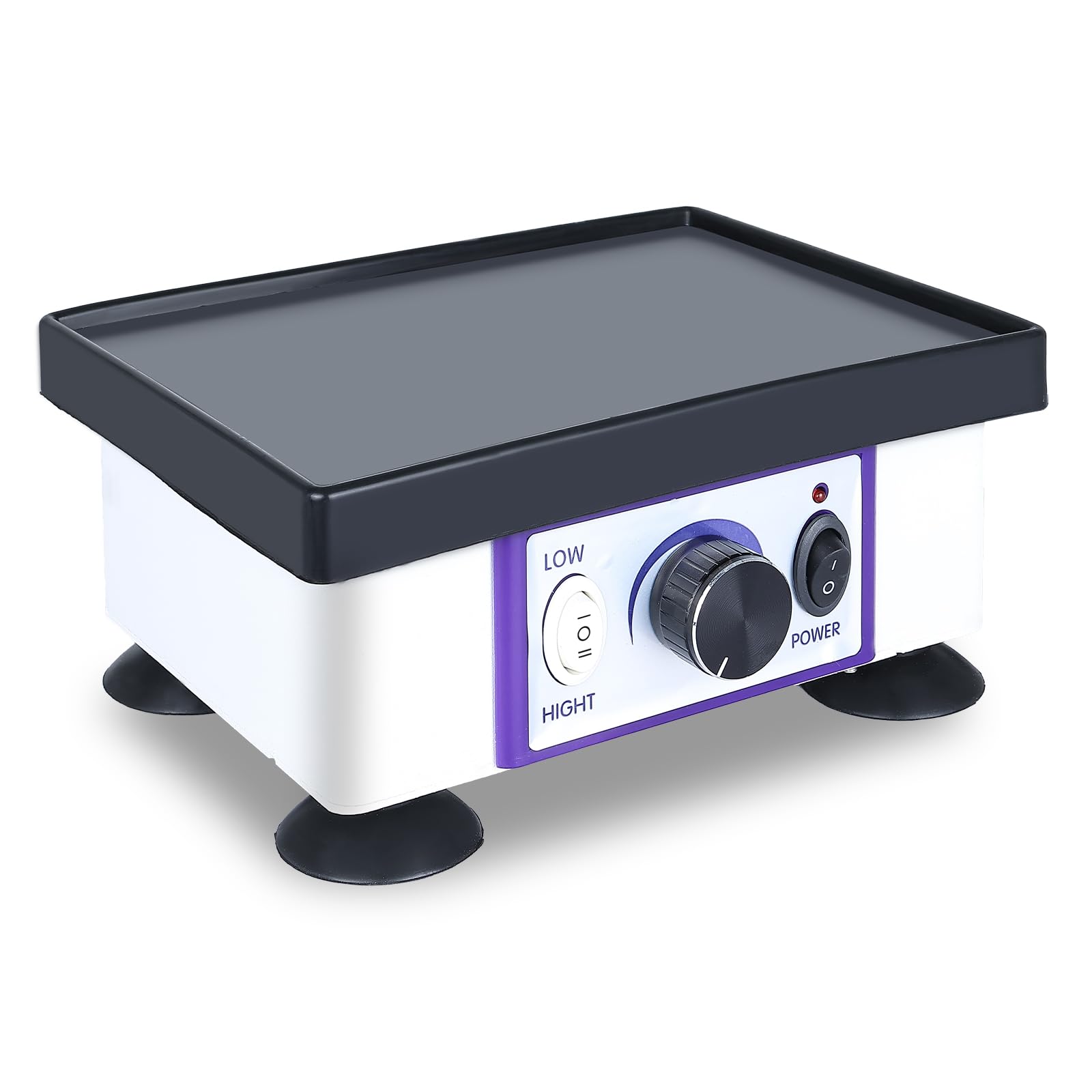 NORJIN Lab Vibrator 8x6 Square Oscillator Shaker Plaster Vibrator Plate Gypsum Mixing Machine 110V 120W Dental Equipment Machine