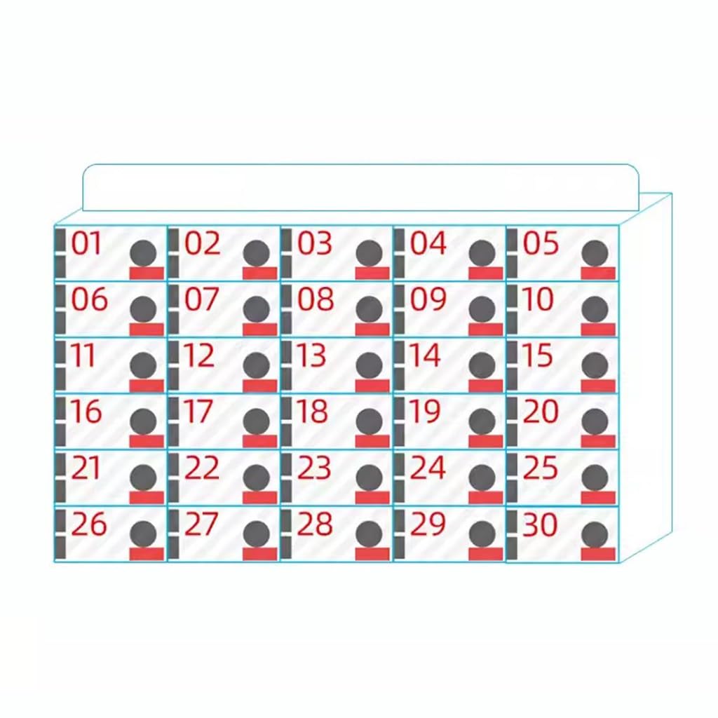 Acrylic Cell Phone Storage Box Cell Phone Locker Box With Door Locks And Keys Wall-Mounted Cell Phones Storage Cabinet Pocket Storage Locker Box For Office Classroom (Size : 30)