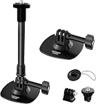 NEEWER Adhesive Mount 2 Pack Compatible with Insta 360 GoPro DJI AKASO Action Camera, 180° Flexible Car Helmet Holder Base Adapter for POV Video Recording Live Streaming, for 1/4" Accessories, CA159