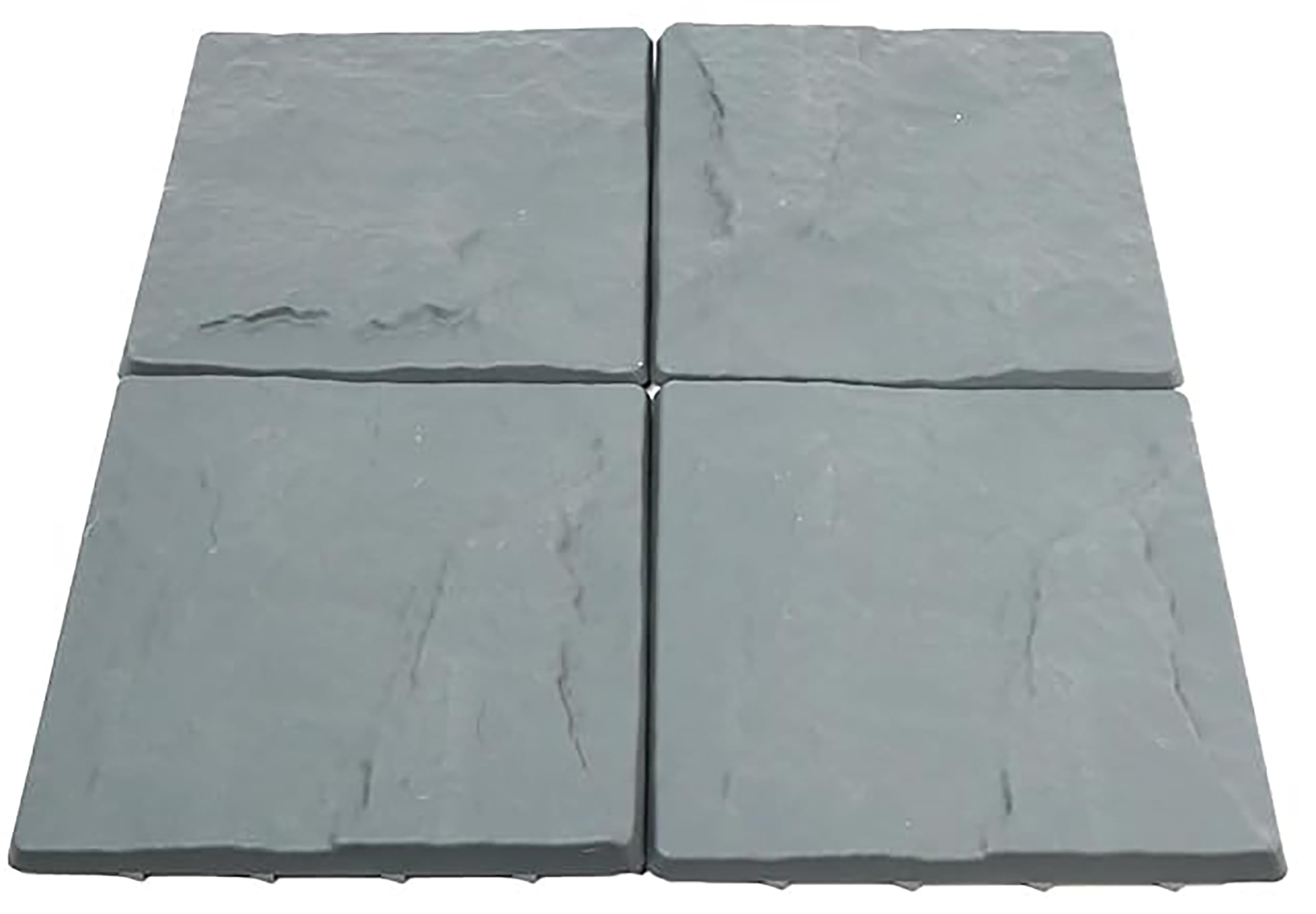 PRADICHI Garden Stepping Stones – Pack of 4 Plastic Durable Hard-Wearing Stomp Tiles – Eco-Friendly Decorative Outdoor Paving Slabs for Garden Pathway, Lawn, Patio & Landscaping