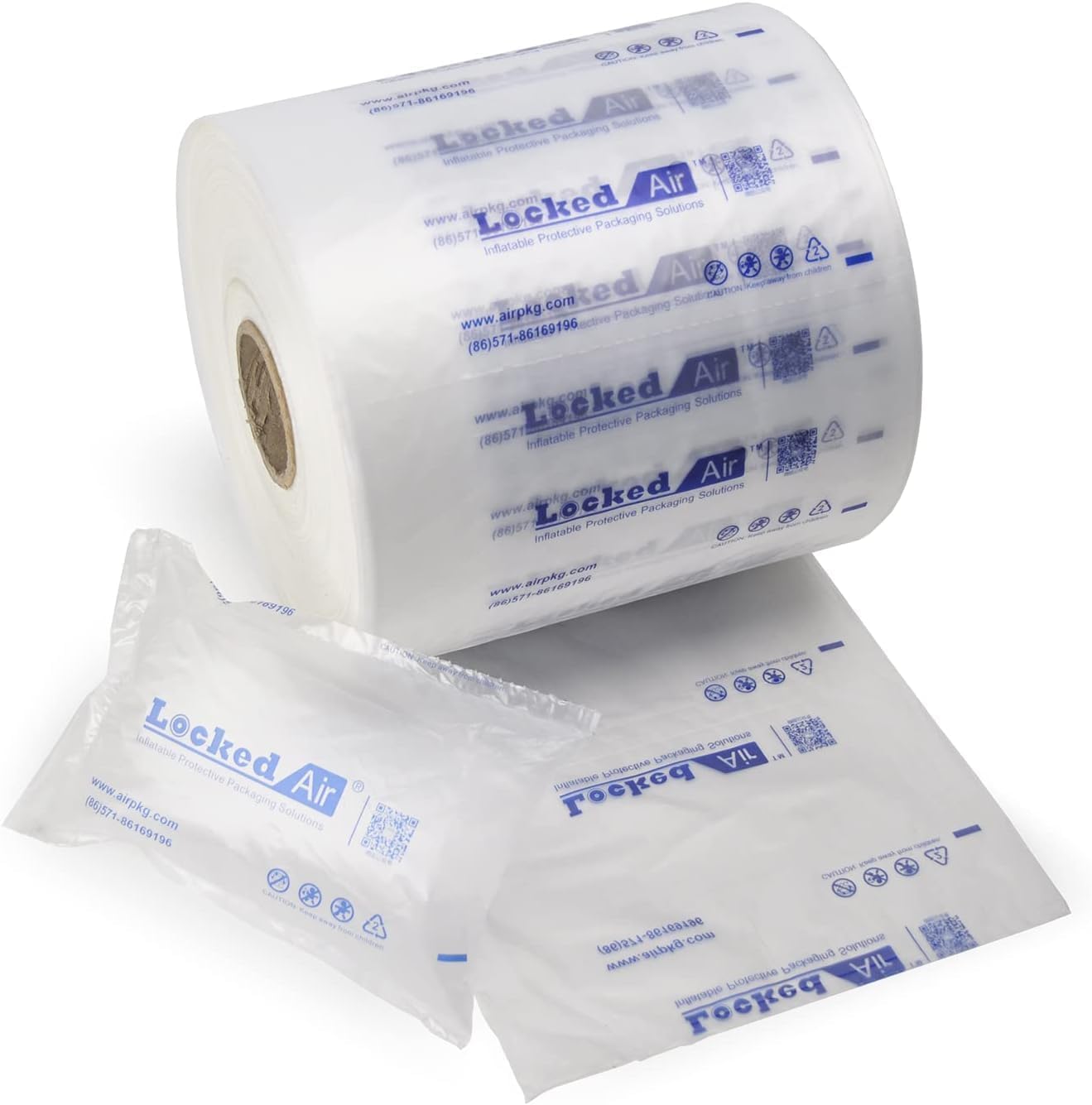 Air Pillows for Packaging Inflatable Air Cushion Film Roll for Packing 490 Feet Heavy Duty Air Bubble Bags Wrap Box Filler Shipping Supplies for Fragile Items Alternative to Peanuts Foam