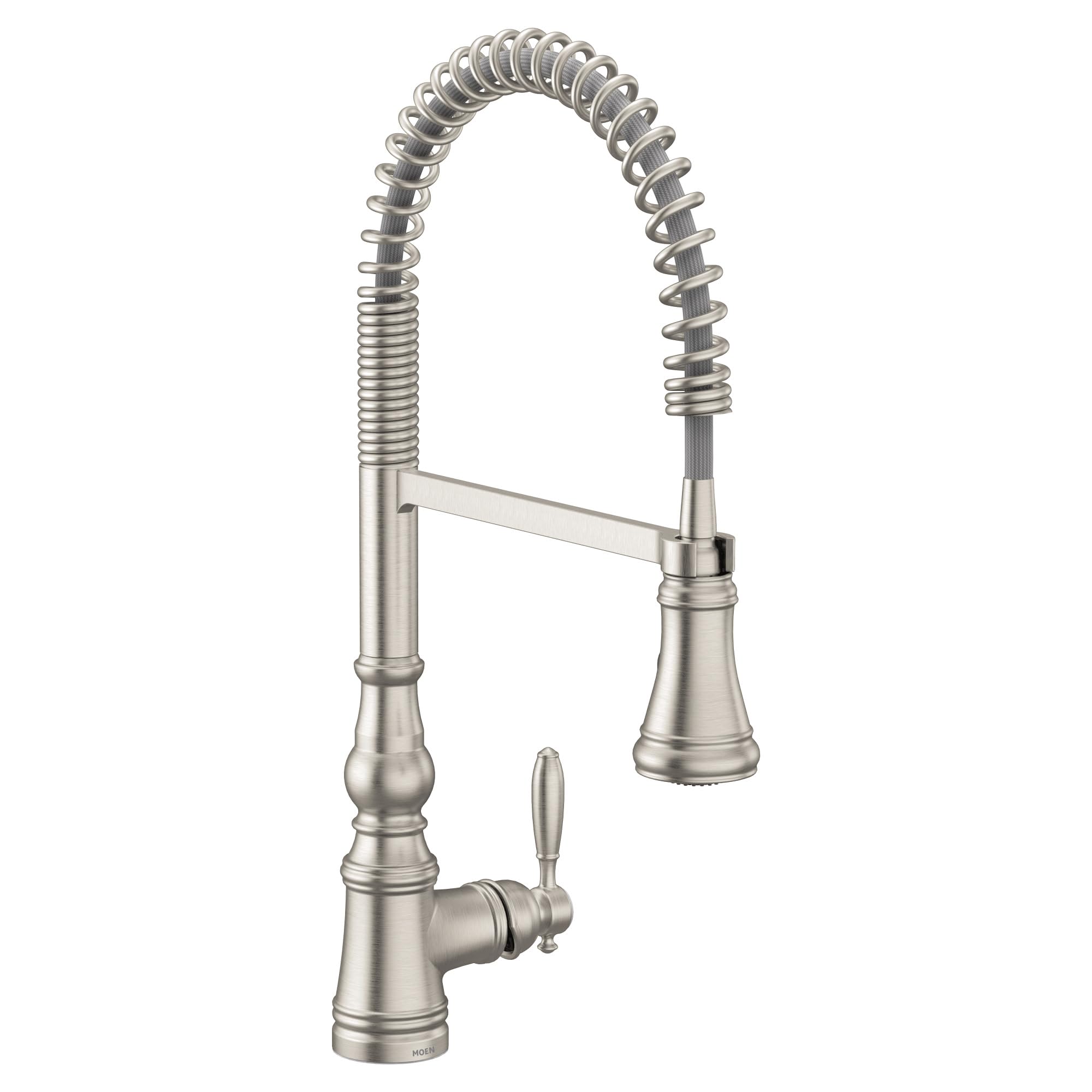Moen Weymouth Spot Resist Stainless One Handle Pre-Rinse Spring Pulldown Kitchen Faucet