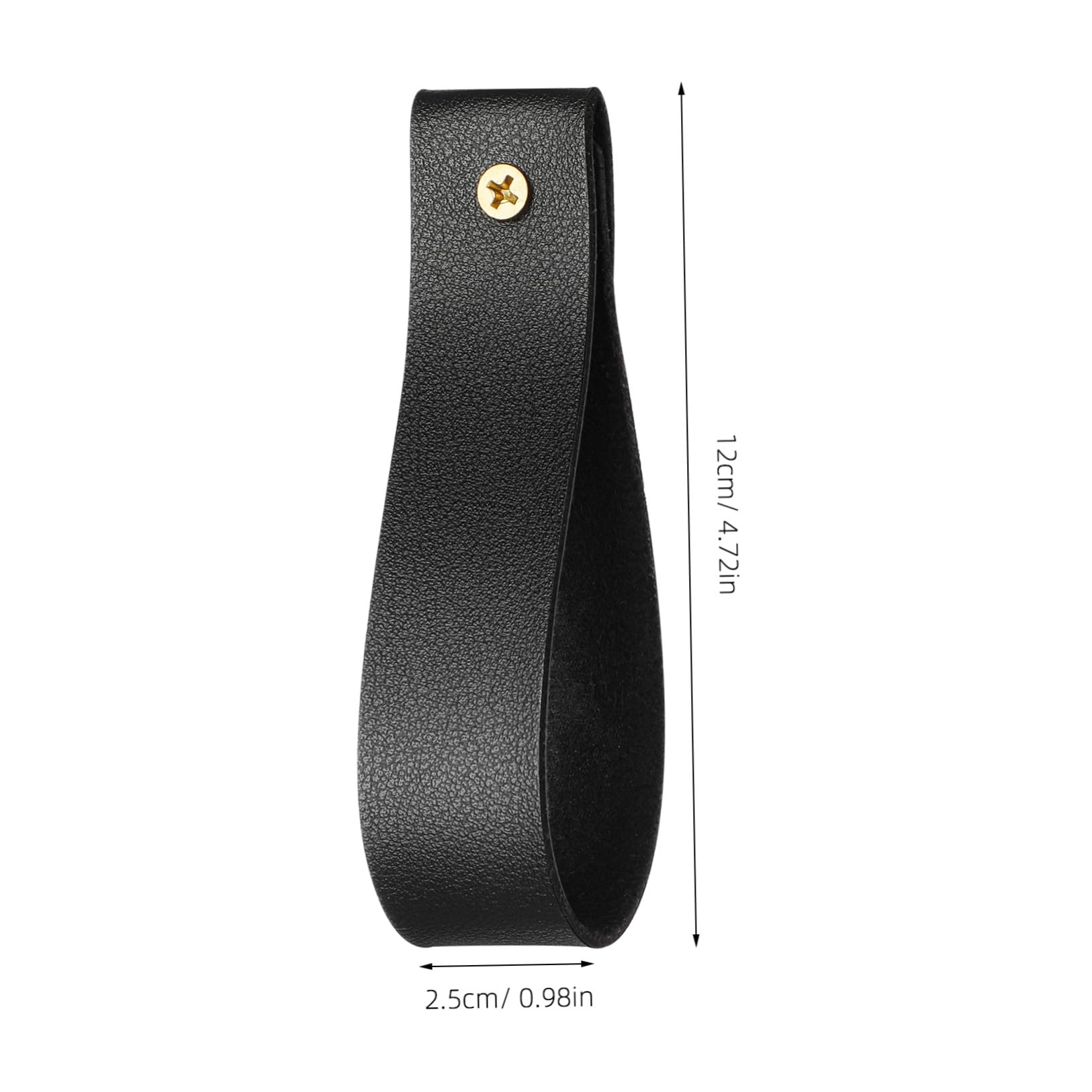 Gadpiparty 4 Pièces Support De Tringle À Rideaux en PU Crochets Muraux Bohème Sangles De Tringle À Rideaux en PU pour Salle De Bain Cuisine 4.72 X 0.98 X 0.79 Po