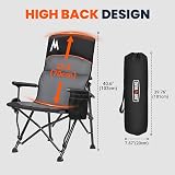 OVERMONT Back Support Camping Chair for Adults - 2
