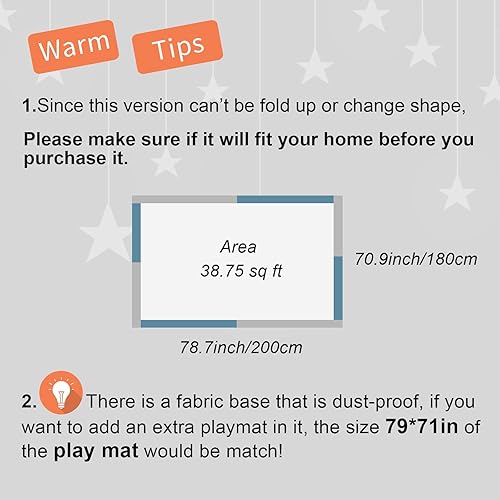 Miniatura 6 de Corralito para bebés, corralito extra grande para bebés y niños pequeños, corralito de juegos resistente con puerta de seguridad, corralito de juego