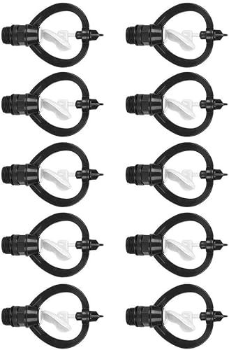 Miniatura 7 de 10 boquillas de plástico G12 pulgadas con forma de lluvia, para riego agrícola, rociador de agua para riego agrícola, rociador para plantas, riego