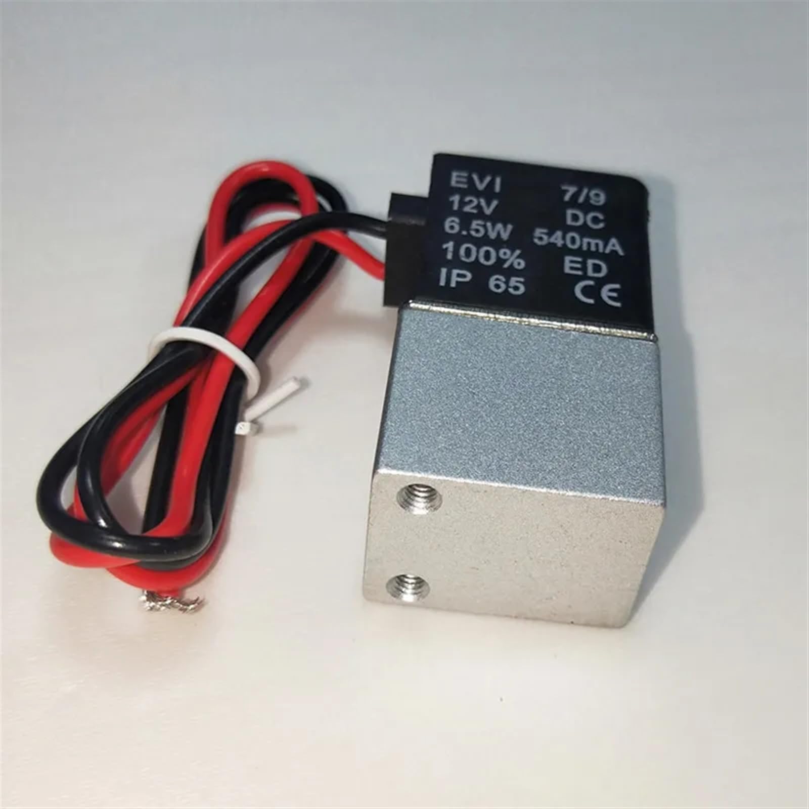 DC 12V 24V 110V 220V Magnetventil 1/4" 1/8" 2 Wege Normalerweise geschlossen Direktwirkende Pneumatikventile for Wasser Luft Gas(1/4",24V)