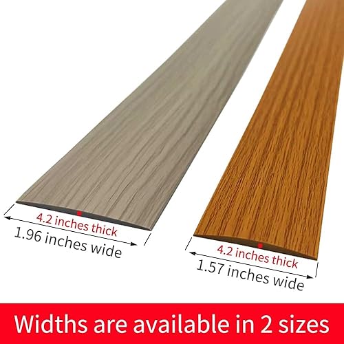 Miniatura 10 de Tira de transición autoadhesiva para pisos, tira de costura de alfombra, tira de separación del suelo, tira de transición de umbral (2.0 in*16.4