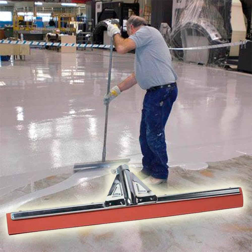 Rastrillo de Goma - Haragán 55cm Resinas Epoxi Poliuretano y Autonivelantes | Distribución uniforme del material. Resiste disolventes y productos químicos. Ideal para uso profesional.