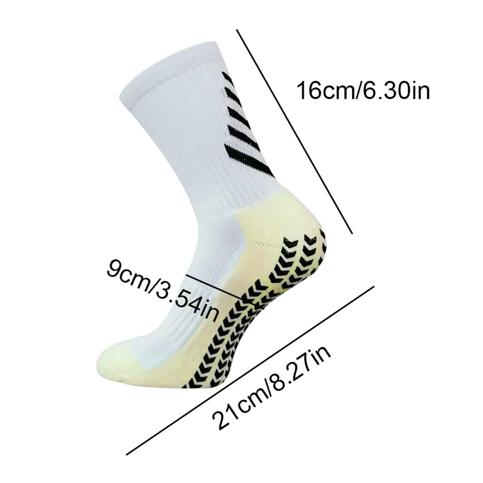 5 paia di calzini da calcio sportivi da uomo donna a metà canna antiscivolo in silicone fondo esterno calzini da calcio calzini da basket