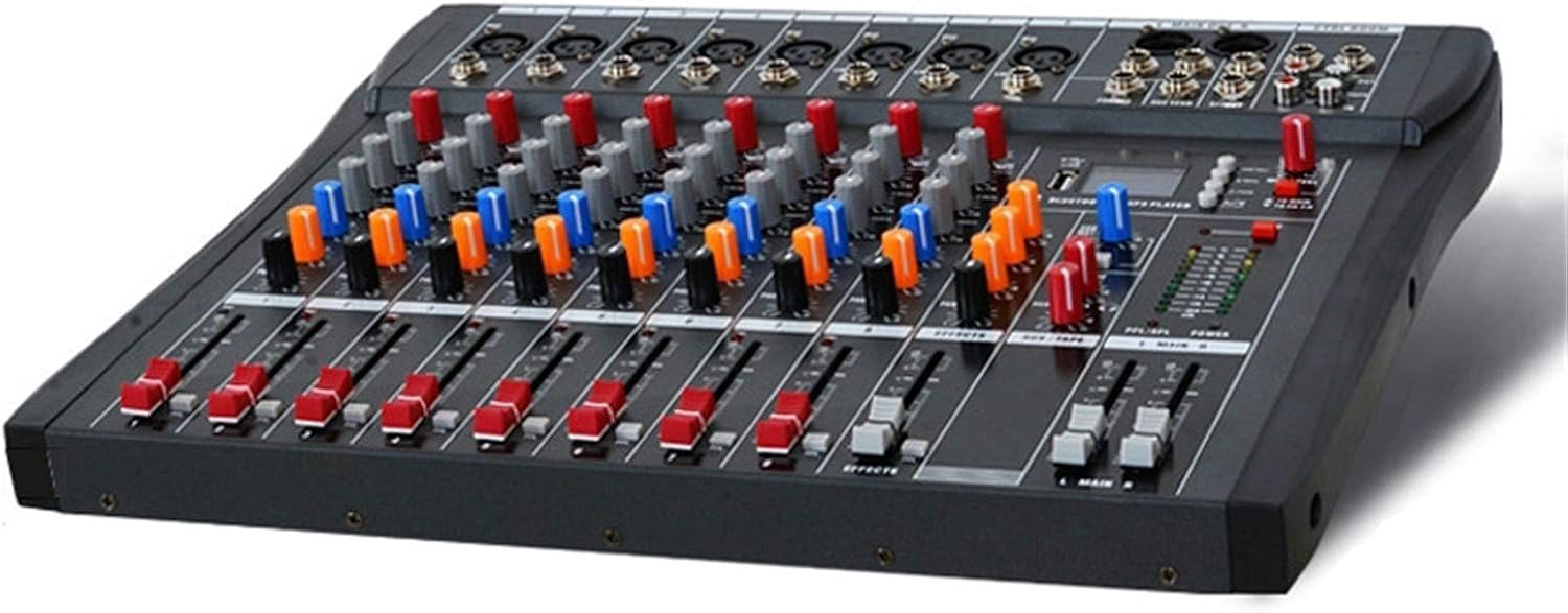 Mélangeur audio 8 voies compact avec commandes Bluetooth directes