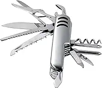 Canivete Suíço Multifuncional 11 Funções Aço Inoxidável 15cm Aberto e 9cm Fechado Compacto Resistente e Ideal para Camping Pesca e Viagem