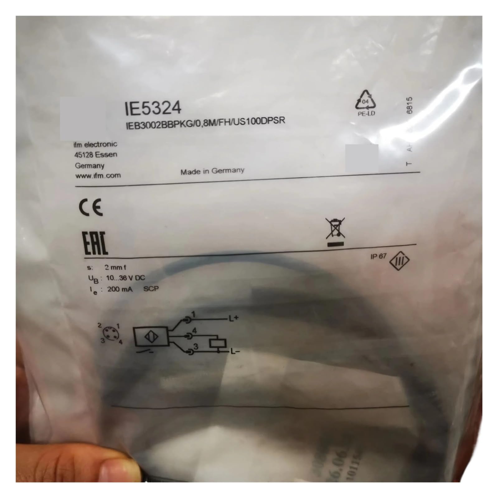 BACYDLPL Proximity Sensor IE5324