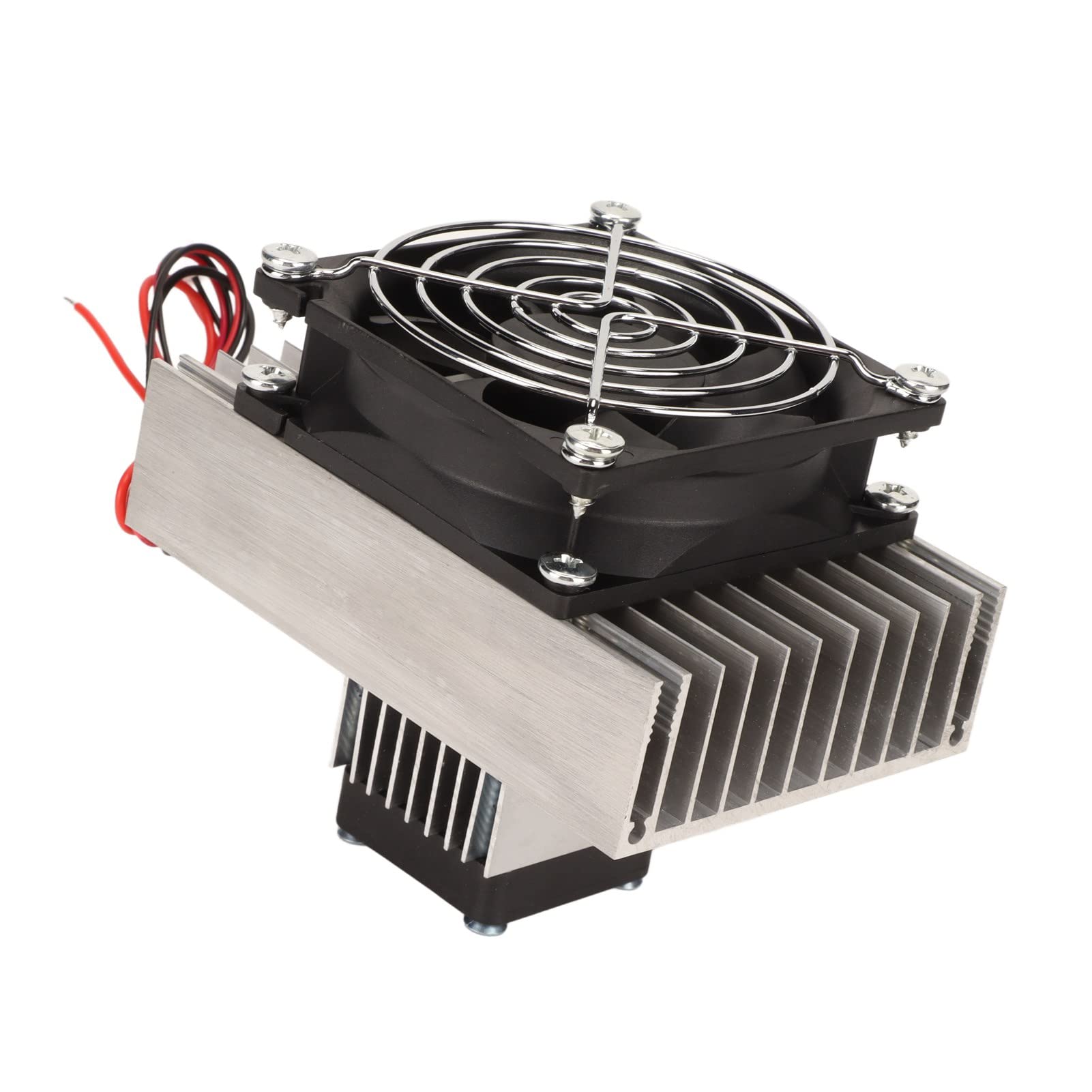Thermoelektrisches Kühlsystem, Großflächiger Kühlblock für Schnelles Abkühlen, Geräuscharmer Halbleiterkühler-DIY-Bausatz mit Lüfterkühlung für -Klimaanlage 12 V