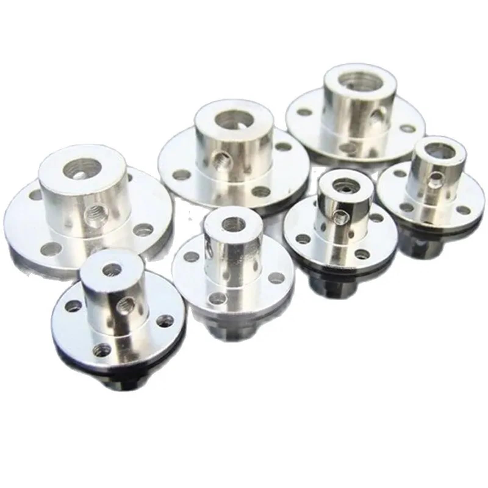 Connettore per giunto flangiato, Accoppiamento albero a flangia rigida Accoppiatore motore in acciaio 45 Dimensioni multiple 3-14 mm