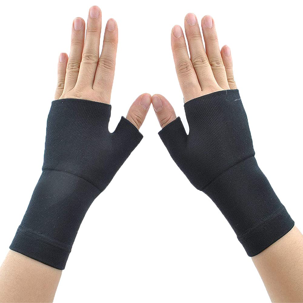 QUKU 2 Pair Arthritis Gloves,New Material,Compression for Arthritis Pain Typing and Daily Work Dailywork Hands and Joints Pain Relief