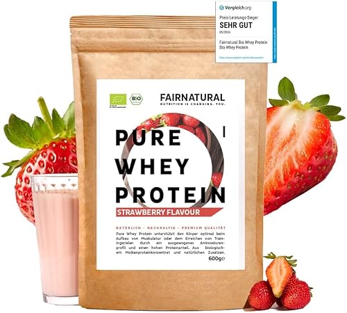 BIO WHEY Protein-Pulver Erdbeere 600g