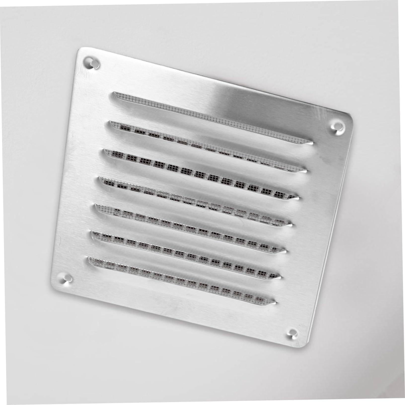Cubierta y Fácil Instalación Cuadrada de Ventilación de Acero Inoxidable Protección contra Animales para Pared Exterior para Aire Acondicionado