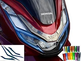 AUTOMAX izumi バイク用アイラインフィルム (PCX PCX160) ノーマル 青 車種専用 カット済み 左右セット ステッカー シール ライト JK05 JK06 KF47 160cc オートバイ バイク 単車 2輪