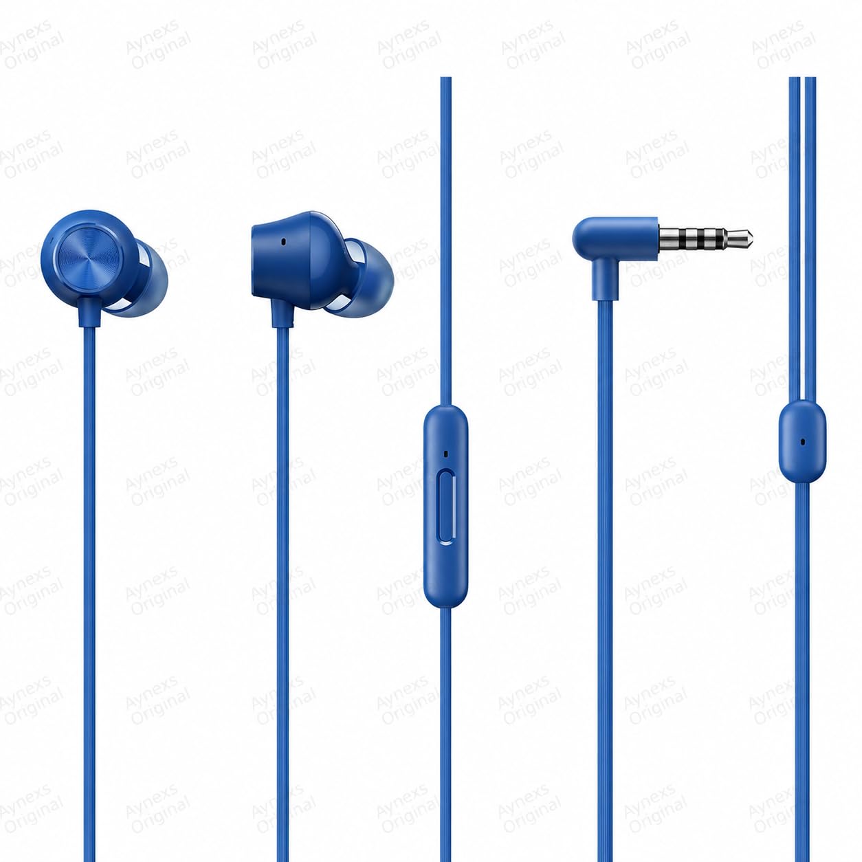 Buds 2 Neo Bass Wired Earphones with Mic | for Realme 2 | 3.5mm Audio Jack -(Blue)-image-43